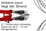 Hinter dem Zaun liegt der Strand...